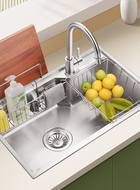 欧琳304不锈钢水槽单槽洗菜盆厨房家用易清洁大单槽小水槽洗碗槽