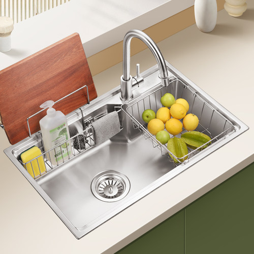 欧琳304不锈钢水槽易清洁槽