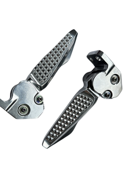 适用豪爵摩托车萌妹萌哥 星致 虎鲨ADX UFD VX125后搁脚 左右脚踏