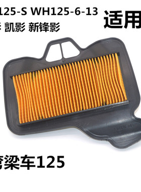 适用弯梁摩托车WY125-S锋影凯影WH125-6-13空气滤芯空气过滤清器