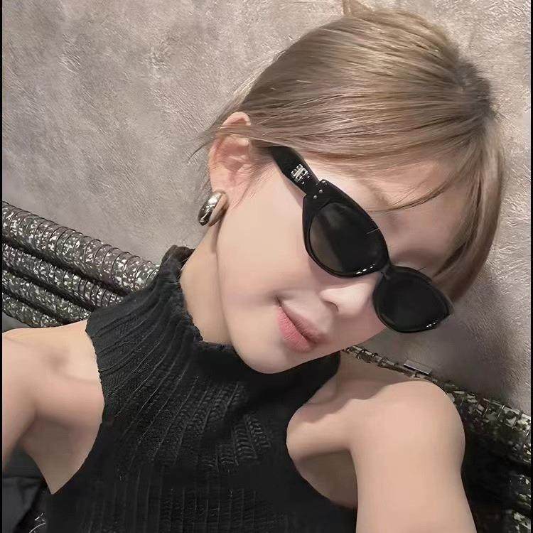 GM墨镜ROCO定制LOGO贴标猫眼墨镜ins网红街拍太阳镜杜桥眼镜工厂