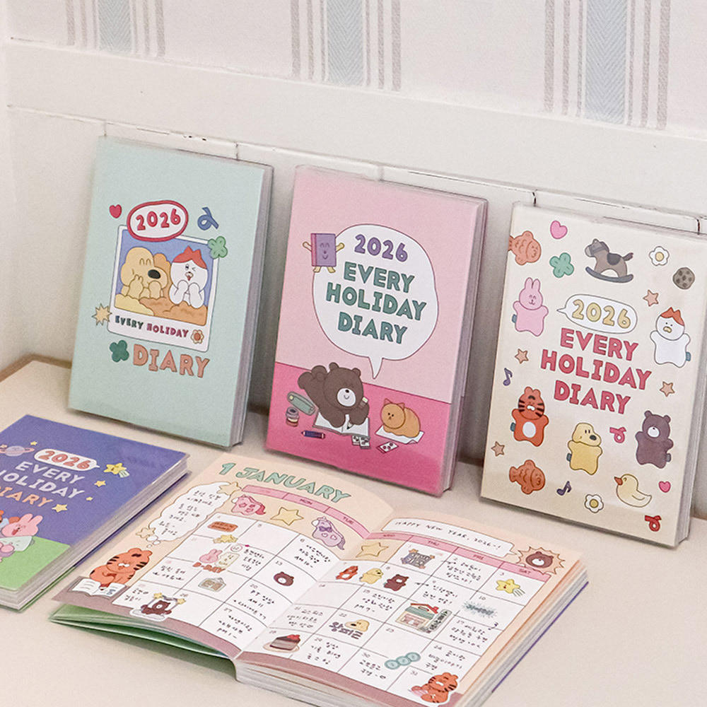 韩国7321日记本2026年日期型手账