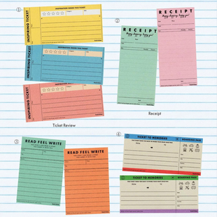 韩国fruitfries复古多功能记事便签本手账素材记账评价旅行便笺本