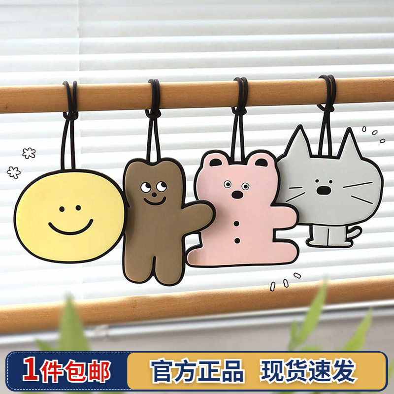 韩国iconic行李牌可爱涂鸦硅胶旅行名字牌行李箱托运防丢失吊牌