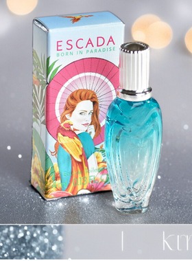 Escada艾斯卡达天堂出生艳阳派对限量版女士香水4ml无喷头迷你瓶