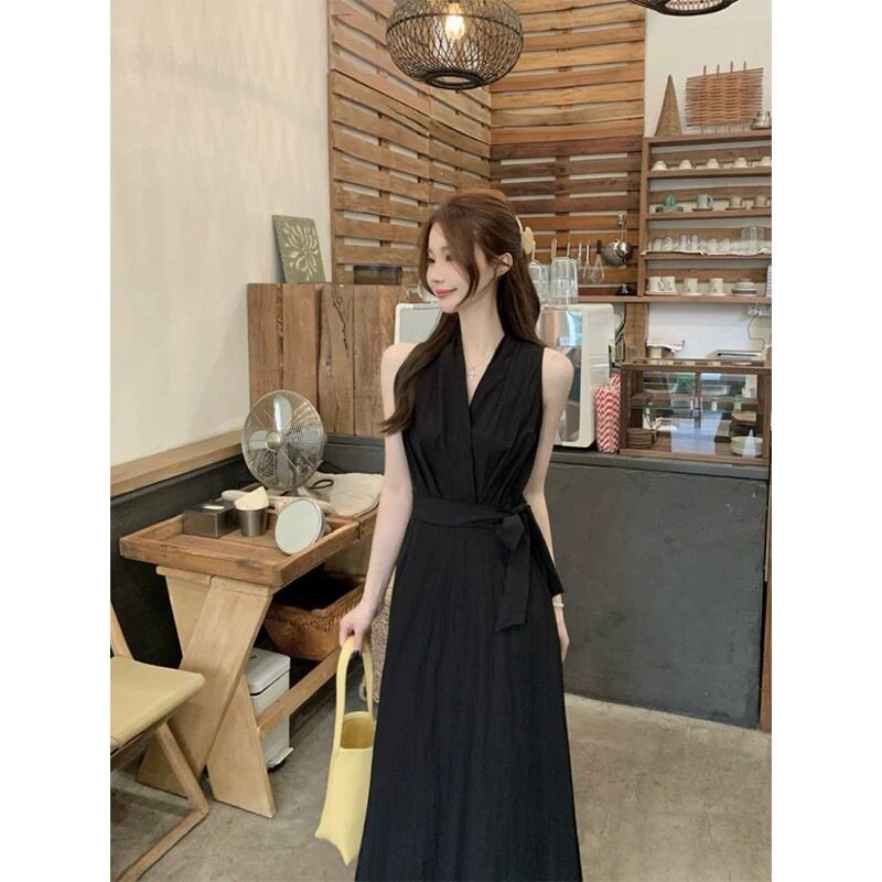 森系精灵少女感背心裙女