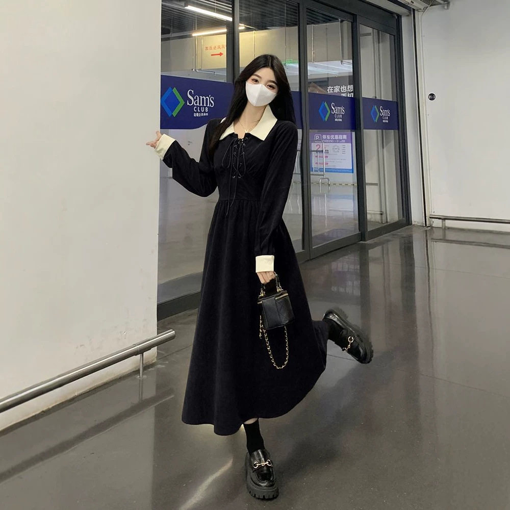 大码女装别致复古撞色灯