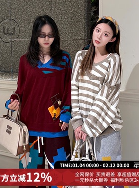 CHEERi UPi假两件拼接茶杯钩针羊毛针织衫女26春夏新款