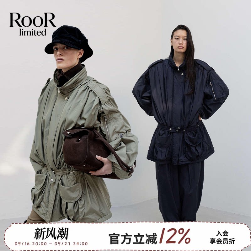 OPENYY工装腰带夹克女早秋