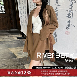 【5折现货】RODERIC WONG系结超短裙裤连袖中式羊毛外