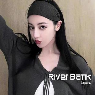 HUG纯色布面宽口发箍河岸家美物馆 SOUL 迪丽热巴易梦玲同款