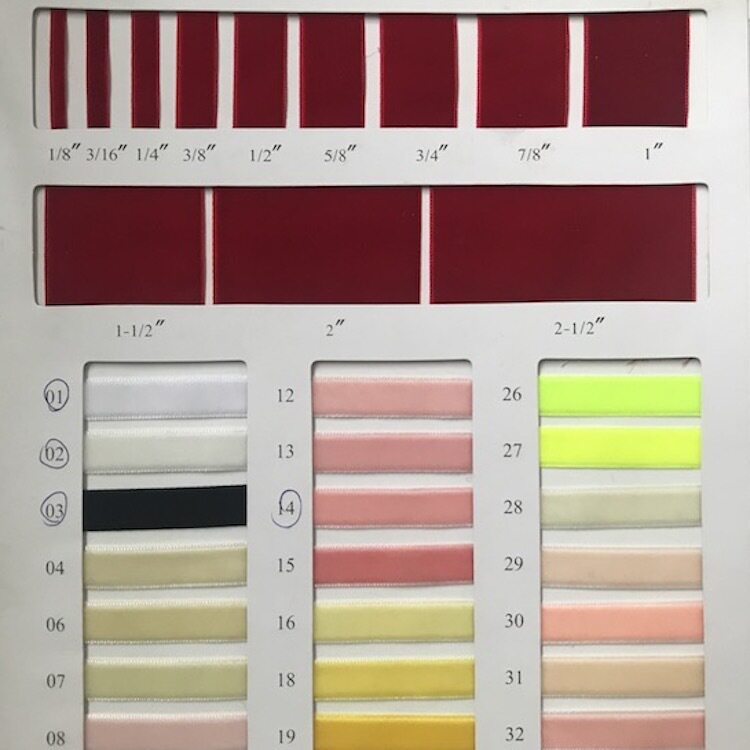 의류 포장 액세서리 3상 웨빙 A3T 단면 벨벳 리본 여러 사양 플록킹 테이프 벨벳 테이프