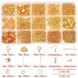 Браслет из бисера ручной работы, набор, аксессуары, колечки для украшений и бижутерии, комплект, 15 ячеек, DIY, делается под заказ