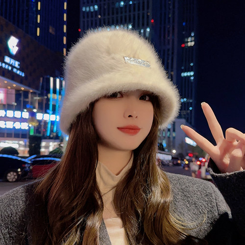 升级版高品质兔毛渔夫帽可调节