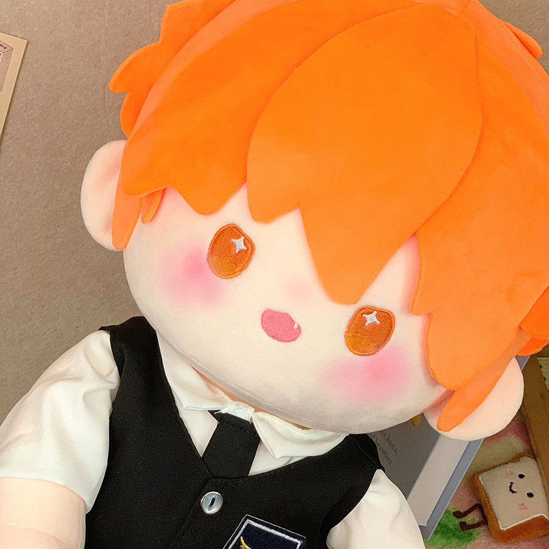 原创排球少年日向翔阳40cm棉花娃娃周边有骨换装玩偶娃衣朋友礼物