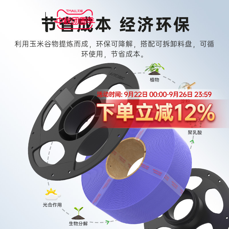 PLA1.75mm无料盘耗材3D打印材料FDM纯线盘售卖