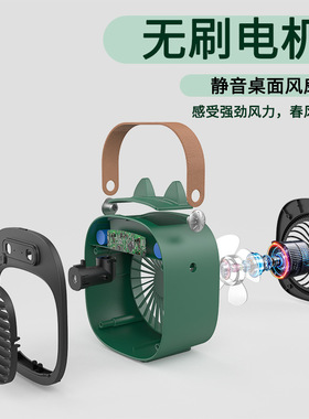 桌面水冷喷雾制冷迷你加湿风扇