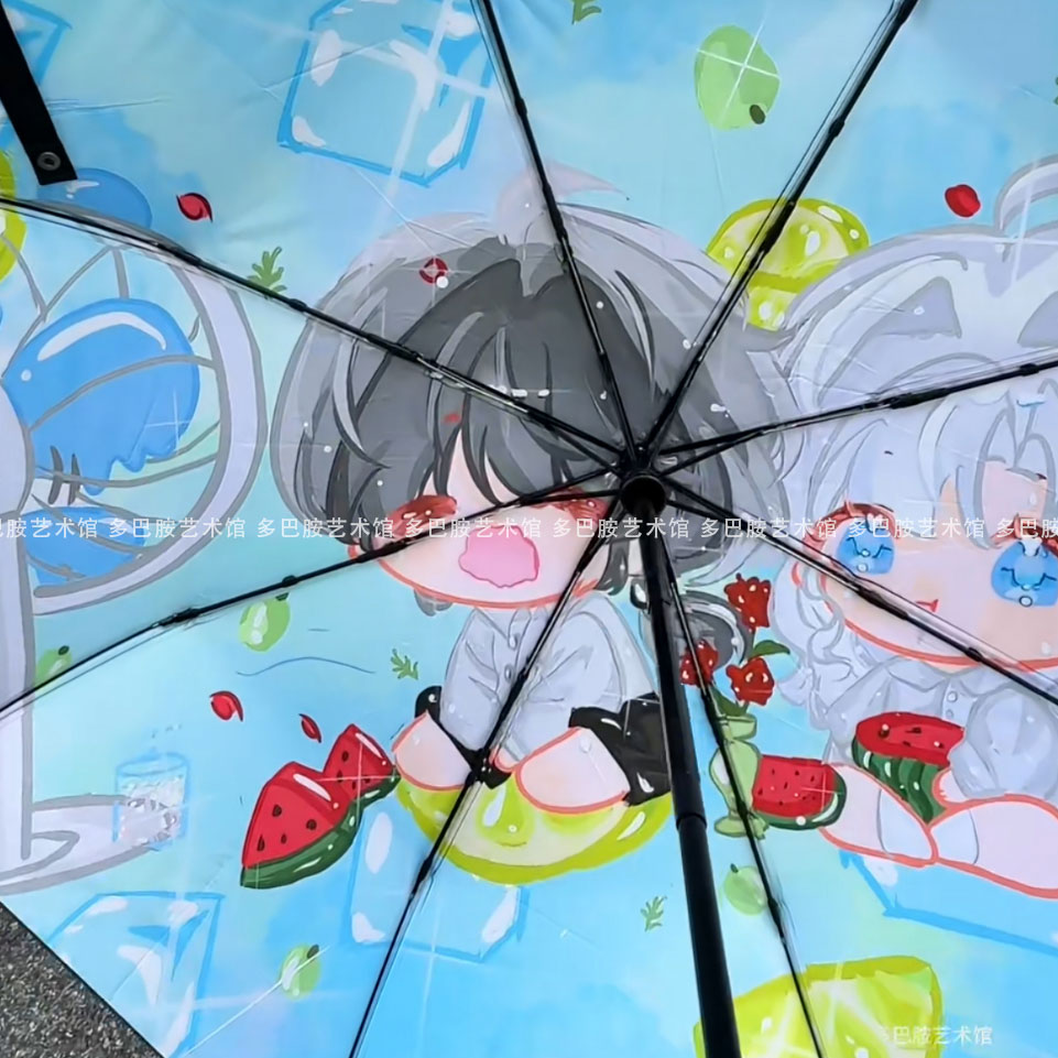 惊封塔柳谢塔周边晴雨两用痛伞限量防紫外线晴雨学生自动折叠伞