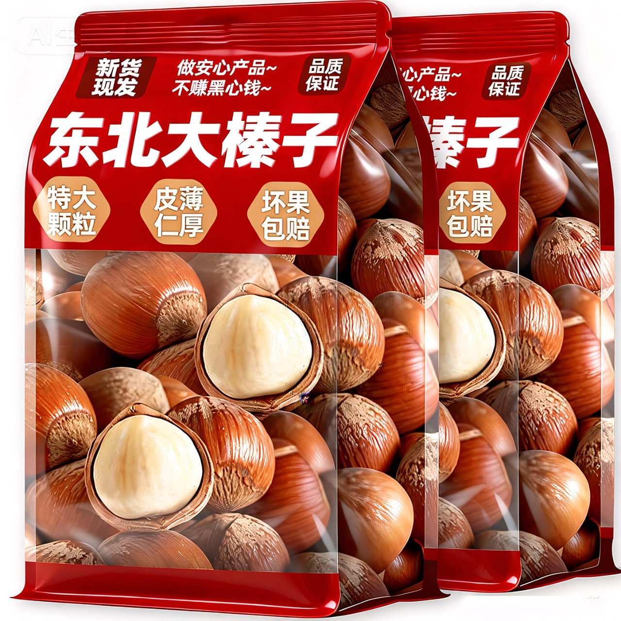 大榛子薄壳东北特产2025新货原味坚果添加炒货熟零食批发休闲食品,零食/坚果/特产,榛子,淘宝优惠券,粉丝福利购,淘宝优惠卷