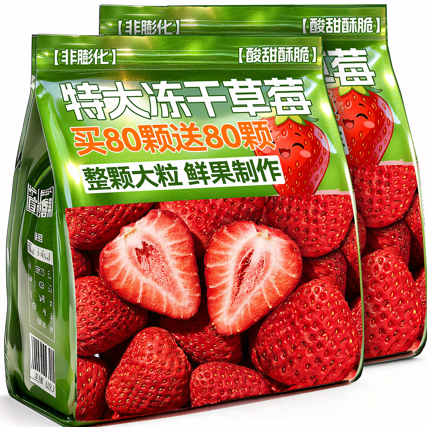 冻干草莓脆水果干500g雪花酥羊奶芙烘焙专用无原材料糖添加零食品,零食/坚果/特产,冻干水果/冻干奶块/混合冻干,淘宝优惠券,粉丝福利购,淘宝优惠卷