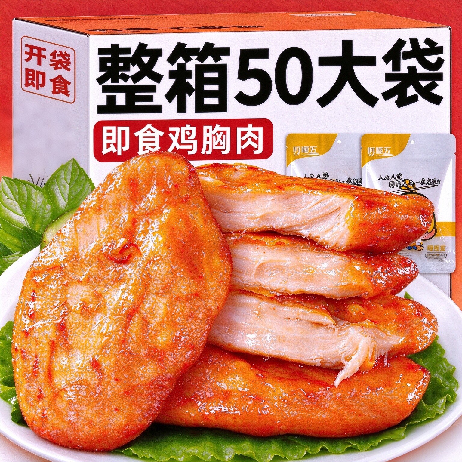 开袋即食低脂鸡胸肉健身推荐