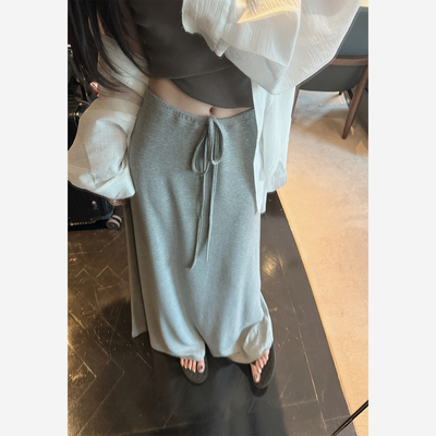 Here yaya shop 6.7 20:00 慵懒限定冷淡系垂垂面膜纸片人半身裙