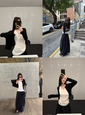 Here yaya shop 4.8 20:00 清柚凉雾绵绵软软刚需凉感基础小开衫