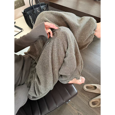 Here yaya shop 10.31暖欧包绵绵软软慵懒高克重羊毛圈圈纱懒懒裤