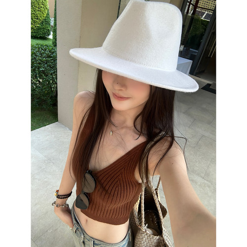 Here yaya shop 3.3 20:00 奶香软糖氛围感针织短款背心