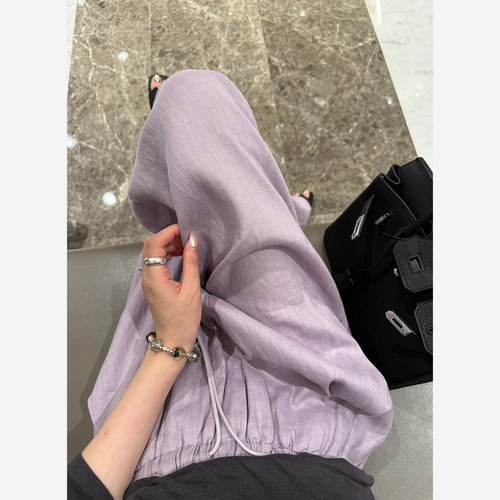 Here yaya shop 5.20 20:00 芋泥奶冻淡人松弛感全麻慵懒裤女