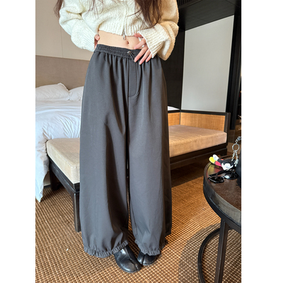 【清仓】Here yaya shop 1.24 20:00奶酷时髦感加绒花苞棉裤