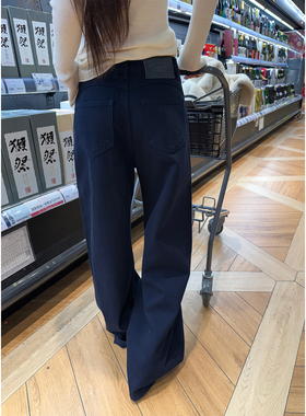 Here yaya shop 9.14 小众色调松弛感显腿直重工水洗直筒牛仔裤