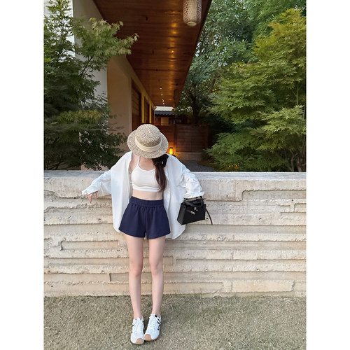 Here yaya shop 7.18 20:00 慵懒限定随意自在感显腿长运动短裤女