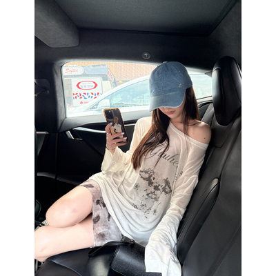 Here yaya shop 4.8 云朵面膜t酥糊软绵绵天丝亚麻小狗狗防晒大t