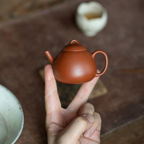 一壶容春便携一人饮朱泥壶