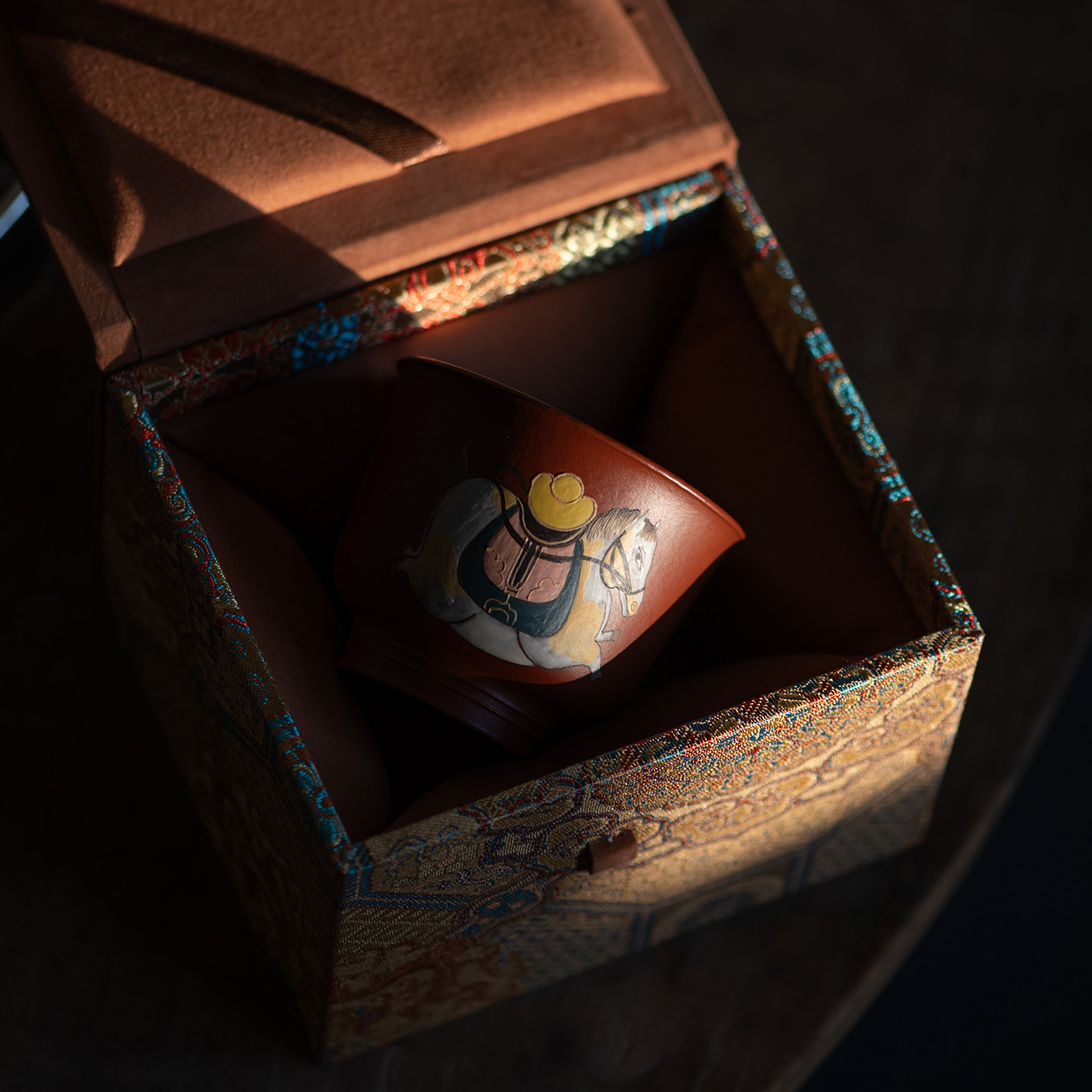 手工高端宜兴紫砂泥绘朱泥主人杯茶杯品茗杯马年高档送礼新年礼品,餐饮具,茶杯,淘宝优惠券,粉丝福利购,淘宝优惠卷