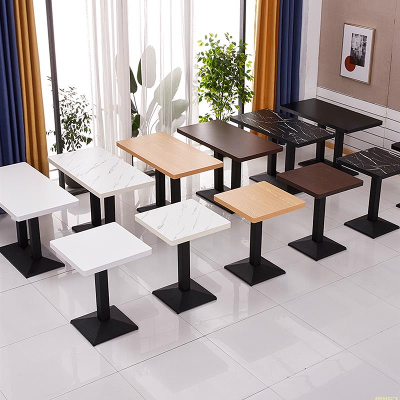 定制桌子餐饮商用餐桌饭店餐厅奶茶店小吃店面馆餐馆快餐桌椅组合