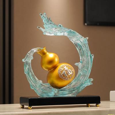 新中式风生水起葫芦摆件客厅搬家礼物办公室装饰品乔迁新居礼品