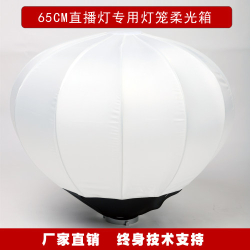 65CM球形柔光箱 直播补光灯柔光球专业影棚 摄影灯笼罩快装保荣口