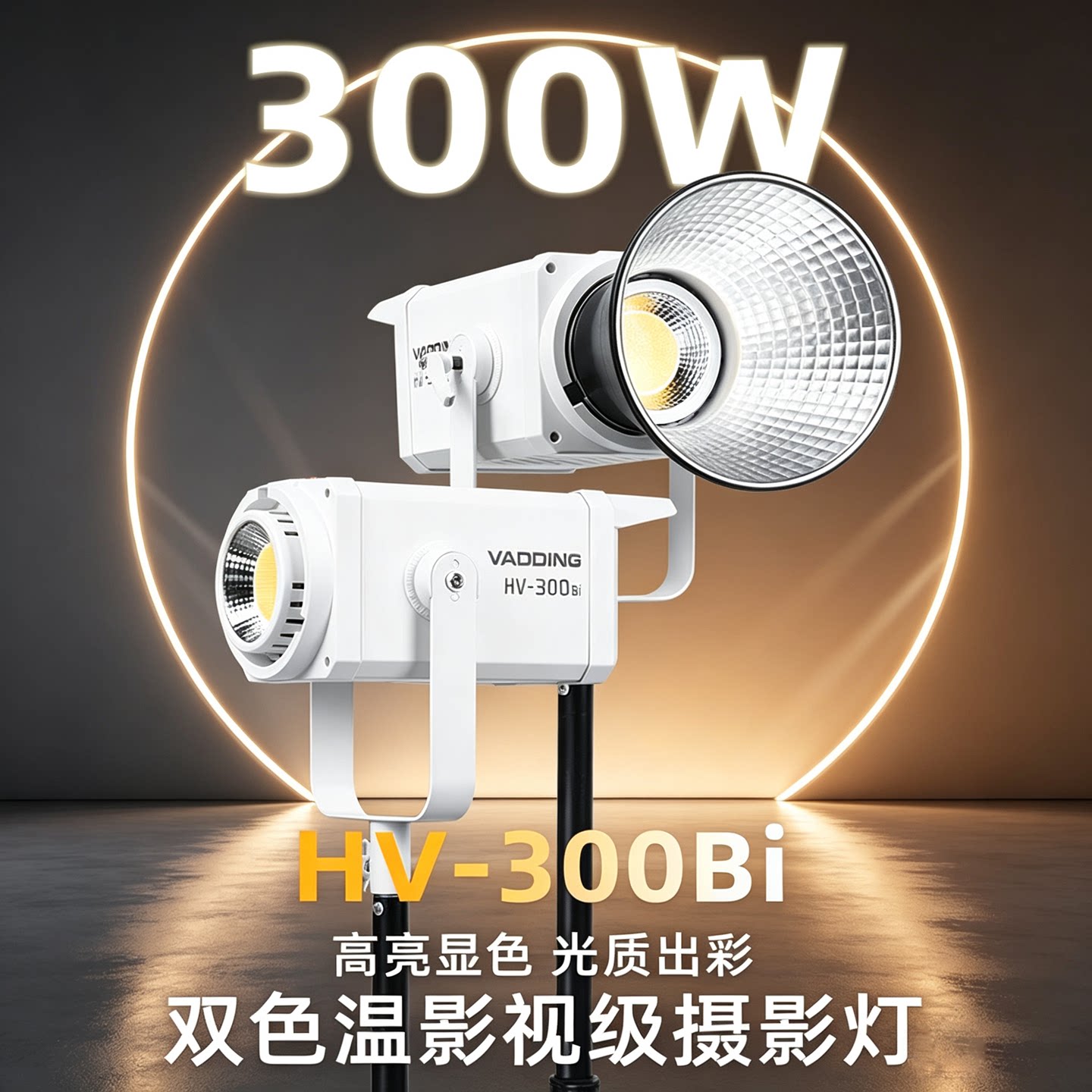 300W双色直播灯 可调色温直播视频专业补光灯摄影灯拍照 视频拍摄