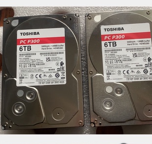 3.5寸台式 Toshiba 5900转128M 6TB 专业监控硬盘6T 东芝红盘p300
