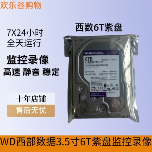 紫盘6T监控硬盘企业级盘