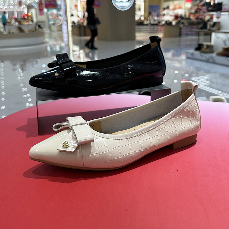 千百度商场同款正品浅口单鞋