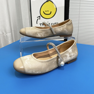 绝美A25125205 千百度女鞋 浅口单鞋 2025新款 配裙子轻奢高级感法式