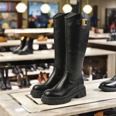 2025新款 EBLAN伊伴女鞋 长筒靴女商场同款 高筒骑士靴B25585703B01