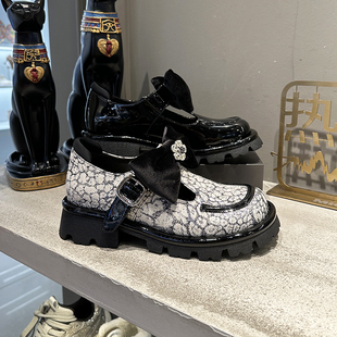 MIO米奥女鞋厚底乐福鞋增高2025新款女士鞋子皮鞋单鞋M251532652