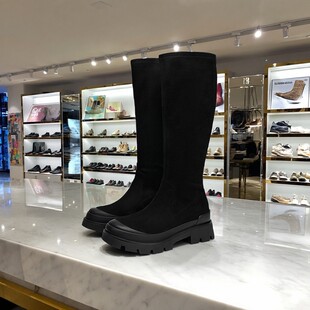 natursun娜冉女鞋长筒靴女士高筒靴子2025秋冬新款单靴N25528605