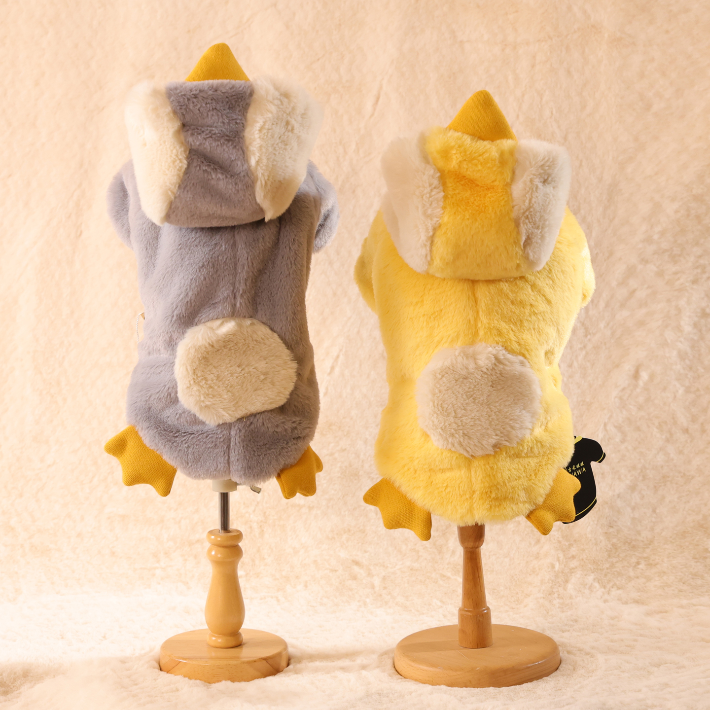 吉米娃娃宠物狗可爱小鸭子两脚衣