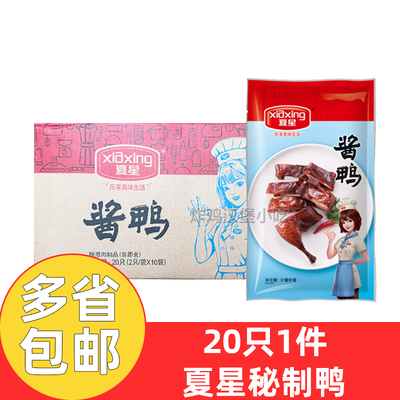 夏星酱鸭整箱10袋手撕酱鸭特产酱鸭整只板鸭冷冻半成品酱鸭肉商用