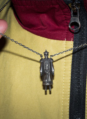 原创纯银吊坠复古项链小众